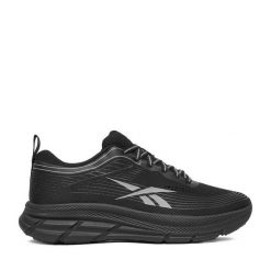 Buty do biegania Reebok. Czarne buty do biegania męskie Reebok, bez wzorów, bez zapięcia, do biegania. Za 249.99 zł.
