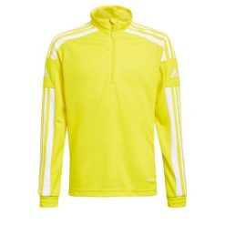 Bluza adidas Squadra 21 Jr. Białe bluzy nierozpinane męskie ADIDAS, bez wzorów, sportowe, bez ramiączek, bez kaptura. Za 101.00 zł.