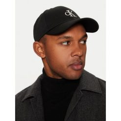 Czapka z daszkiem Calvin Klein. Czarne czapki męskie Calvin Klein, bez wzorów. Za 89.99 zł.