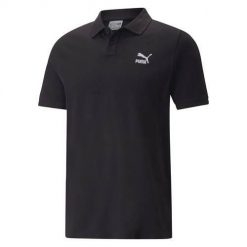 Koszulka sportowa męska Puma Classics Polo. Czarne koszulki polo męskie Puma, m, bez wzorów, sportowe, bez kołnierzyka, bez ramiączek. Za 198.00 zł.