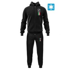 Givova Tuta Italia 101 dres męski z kapturem, polar L. Brązowe bluzy z polaru męskie Givova, l, bez wzorów, z dresówki, bez ramiączek, z kapturem. Za 282.99 zł.