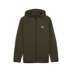 Męska bluza Evostripe z kapturem PUMA Dark Olive Green. Zielone bluzy nierozpinane męskie Puma, m, bez wzorów, z kapturem. Za 329.00 zł.