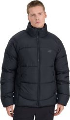 Kurtka puchowa męska 4F M0707 głęboka czerń 4FRAW25TDJAM0707 20S M. Kurtki męskie 4f, m, bez wzorów, z puchu, bez ramiączek, bez kaptura. Za 423.59 zł.