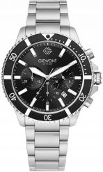 Zegarek Giewont Zegarek Męski Chronograph Sapphire Srebrny GW3970-B2. Niebieskie zegarki męskie Giewont, srebrne. Za 221.61 zł.