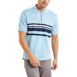 Koszulka Polo Męska Nautica Princeton. Niebieskie koszulki polo męskie Nautica, m, bez wzorów, z bawełny, biznesowe, bez kołnierzyka, bez ramiączek. Za 299.00 zł.