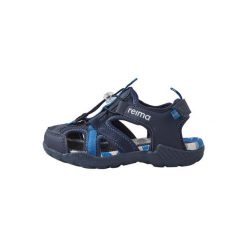 Sandały Reima Hiekalla. Niebieskie buty zimowe męskie Reima, bez wzorów, sportowe, bez obcasa, bez zapięcia. Za 199.99 zł.