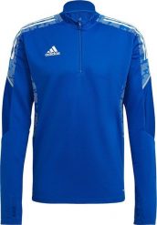Adidas Bluza męska adidas Condivo 21 Training Top Primeblue niebieska GE5421 M. Niebieskie bluzy nierozpinane męskie ADIDAS, m, bez wzorów, bez ramiączek, bez kaptura. Za 179.49 zł.