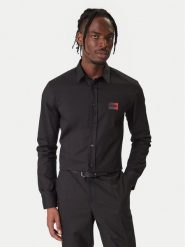 HUGO Koszula Emero 50555786 Czarny Regular Fit. Czarne koszule męskie Hugo, m, bez wzorów, z bawełny, bez kołnierzyka, bez ramiączek. Za 499.99 zł.