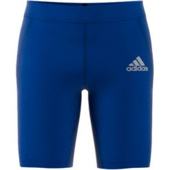 Spodenki męskie adidas Techfit Short Tight. Niebieskie bielizna termoaktywna męska ADIDAS, m, bez wzorów, bez ramiączek, do piłki nożnej, techfit (adidas). Za 83.00 zł.