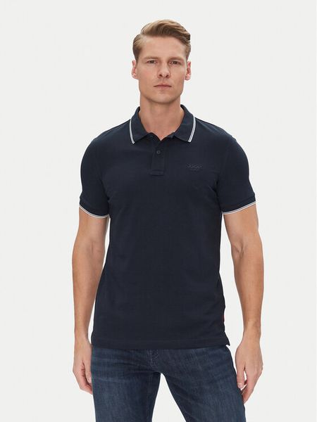 JOOP! Jeans Polo 15 JJJ-04Agnello 30045613 Granatowy Modern Fit. Niebieskie koszulki polo męskie JOOP! Jeans, l, bez wzorów, z bawełny, bez kołnierzyka, bez ramiączek. Za 179.99 zł.