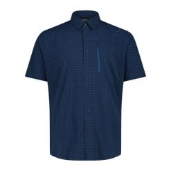 Koszula męska CMP 35S7807. Niebieskie koszule męskie CMP, m, bez wzorów, bez kołnierzyka, bez ramiączek. W wyprzedaży za 188.99 zł.
