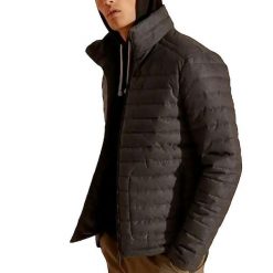 Kurtka pikowana Superdry Fuji szara męska. Szare kurtki męskie Superdry., na zimę, m, bez wzorów, z poliesteru, eleganckie, bez ramiączek, bez kaptura. W wyprzedaży za 299.10 zł.