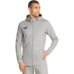 Bluza z kapturem Puma Teamfinal Casuals Hooded Jkt, Mężczyźni. Szare bluzy nierozpinane męskie Puma, m, bez wzorów, z bawełny, z kapturem. Za 255.00 zł.