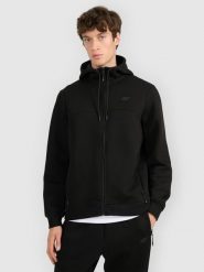 4F Bluza dresowa rozpinana z kapturem męska - czarna S. Czarne bluzy rozpinane męskie 4f, m, bez wzorów, z dresówki, z kapturem. Za 179.99 zł.