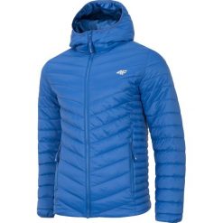 Kurtka puchowa męska KUMP302 - kobalt. Kurtki męskie marki 4f. Za 299.99 zł.