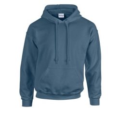 Bluza Z Kapturem Dla Dorosłych Unisex Heavy Blend. Niebieskie bluzy nierozpinane męskie GILDAN, l, bez wzorów, bez ramiączek, z kapturem. Za 73.99 zł.