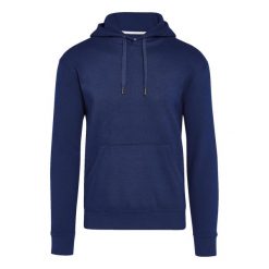 Bluza Z Kapturem Unisex Dla Dorosłych Bez Metki. Niebieskie bluzy nierozpinane męskie SG, l, bez wzorów, bez ramiączek, z kapturem. Za 115.99 zł.