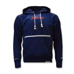 Bluza sportowa męska Nike Standard Issue Hoodie College Navy Pale Ivory. Brązowe bluzy nierozpinane męskie Nike, m, bez wzorów, z kapturem. Za 416.00 zł.