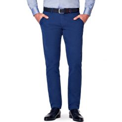Spodnie Atramentowe Chino Tommy. Eleganckie spodnie męskie marki LANCERTO. Za 299.90 zł.