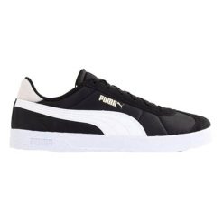 Męskie Buty Sportowe Club Suede Trim. Czarne buty zimowe męskie Puma, bez wzorów, sportowe, bez obcasa, bez zapięcia. Za 294.99 zł.