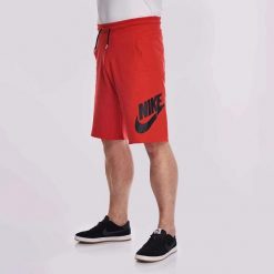 Nike Spodenki Męskie Sportowe Sportswear. Czerwone szorty sportowe męskie Nike, bez wzorów, sportowe. Za 176.00 zł.