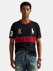 Polo Ralph Lauren T-Shirt 710P00093003 Czarny Regular Fit. Czarne koszulki polo męskie Polo Ralph Lauren, m, bez wzorów, z bawełny, bez kołnierzyka, bez ramiączek. Za 669.99 zł.