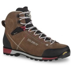 Buty trekkingowe męskie Dolomite Cinquantaquattro Hike Evo GTX. Brązowe buty trekkingowe męskie Dolomite, bez wzorów, sportowe, bez obcasa, bez zapięcia. W wyprzedaży za 546.00 zł.