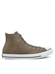 Converse Trampki Chuck Taylor All Star Faux Leather Hi A09482C 216 Brązowy. Brązowe trampki męskie Converse, bez wzorów, z materiału, retro, bez zapięcia. Za 319.99 zł.