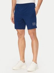 HUGO Szorty sportowe Laze 50525247 Granatowy Regular Fit. Niebieskie szorty sportowe męskie Hugo, bez wzorów, z bawełny, sportowe. Za 199.99 zł.
