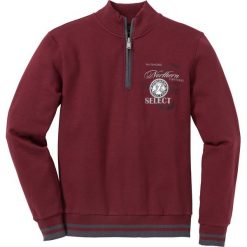 Bluza ze stójką Regular Fit bonprix czerwony rubinowy. Bluzy nierozpinane męskie marki DOMYOS. Za 109.99 zł.