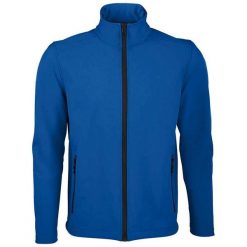 Męska Kurtka Soft Shell Race. Niebieskie kurtki męskie SOL'S, m, bez wzorów, sportowe, bez ramiączek, bez kaptura. Za 146.99 zł.