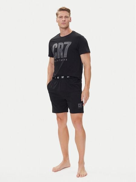 Cristiano Ronaldo CR7 Piżama 8730-41 Czarny Regular Fit. Czarne piżamy męskie Cristiano Ronaldo CR7, l, bez wzorów, z bawełny, bez kołnierzyka, bez ramiączek. Za 159.99 zł.