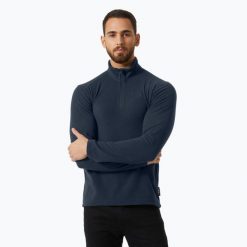Bluza trekkingowa męska Helly Hansen Daybreaker 1/2 Zip. Niebieskie bluzy nierozpinane męskie Helly Hansen, m, bez wzorów, bez ramiączek, bez kaptura. Za 259.99 zł.