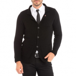 Sweter w kolorze czarnym. Czarne swetry męskie RNT23. W wyprzedaży za 169.95 zł.