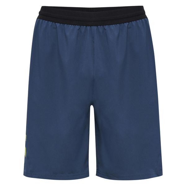 Spodenki treningowe Hummel. Niebieskie buty treningowe męskie HUMMEL, bez wzorów, z materiału, bez zapięcia, na fitness i siłownię. Za 169.35 zł.