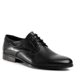 Półbuty Lloyd. Czarne eleganckie półbuty męskie Lloyd, wizytowe, bez obcasa, bez zapięcia. Za 699.99 zł.