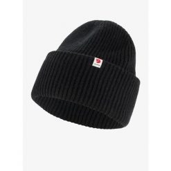 Czapka zimowa Fjallraven Heavy Beanie - black. Czarne czapki męskie Fjällräven, na zimę, bez wzorów, sportowe. Za 235.99 zł.