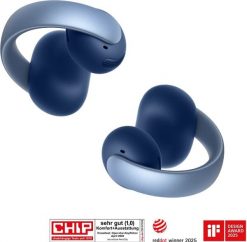 Słuchawki Anker Soundcore AeroClip blue Open-Ear Clip-Earbuds Hi-Res Sound LDAC NC IP55 wspierane rozmowy. Niebieskie słuchawki bluetooth Anker. Za 596.59 zł.