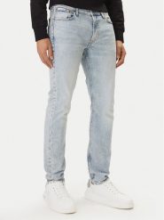 Calvin Klein Jeans Jeansy LV04RF741G Niebieski Slim Taper Fit. Niebieskie jeansy męskie Calvin Klein Jeans, bez wzorów, z bawełny. Za 399.99 zł.