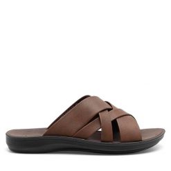 Klapki Lanetti. Brązowe klapki i japonki męskie Lanetti, bez wzorów. Za 79.99 zł.