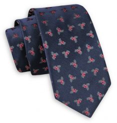 Ciemny Granatowy Elegancki Krawat -Angelo di Monti- 6 cm, Męski, w Drobny Wzór. Niebieskie krawaty i muchy męskie Angelo di Monti, bez wzorów, eleganckie. Za 45.00 zł.