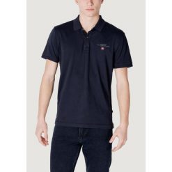 Polo z krótkim rękawem Mężczyzna NAPAPIJRI ELBAS JERSEY. Niebieskie koszulki polo męskie Napapijri, m, bez wzorów, z bawełny, bez kołnierzyka, bez ramiączek. Za 249.15 zł.