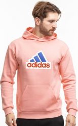 Adidas Bluza męska adidas FI BOS HD OLY różowa IS9597 2XL. Czerwone bluzy nierozpinane męskie ADIDAS, m, bez wzorów, bez ramiączek, bez kaptura. Za 263.98 zł.