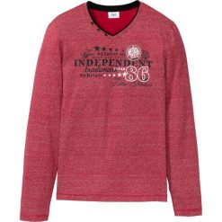 Shirt z długim rękawem melanżowy bonprix ciemnoczerwony melanż. Koszulki męskie z długim rękawem marki bonprix. Za 44.99 zł.