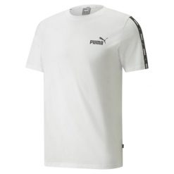 Koszulka męska sportowa Puma Essential. Białe t-shirty sportowe męskie Puma, l, bez wzorów, sportowe, bez ramiączek. Za 92.99 zł.