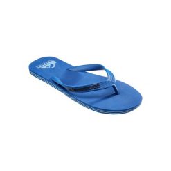 Japonki MOLOKAI WAVE. Niebieskie klapki i japonki męskie Quiksilver, z gumy. W wyprzedaży za 39.99 zł.
