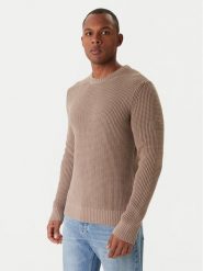 JOOP! Jeans Sweter Harono 30047662 Beżowy Modern Fit. Brązowe kardigany męskie JOOP! Jeans, l, bez wzorów, z bawełny, bez ramiączek. Za 659.99 zł.