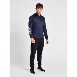 Bluza do piłki ręcznej męska Hummel hml PROMO Poly z kapturem. Niebieskie bluzy nierozpinane męskie HUMMEL, m, bez wzorów, z kapturem. Za 155.50 zł.