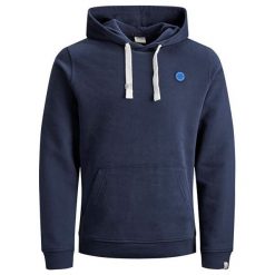 Jack&Jones Męska bluza Culkin Sweat Hood Total Eclipse Reg (rozmiar S). Bluzy nierozpinane męskie Jack&Jones, m, bez wzorów, bez ramiączek, bez kaptura. W wyprzedaży za 143.00 zł.