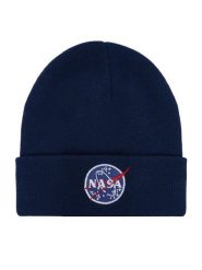 Alpha Industries Czapka 198948 Niebieski. Niebieskie czapki męskie Alpha Industries, na zimę, bez wzorów, z wiskozy. Za 89.99 zł.